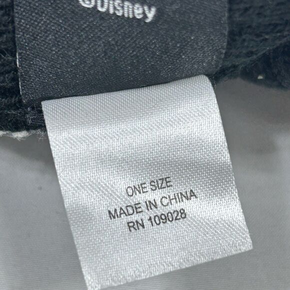 Disney Nightmare Jack Skellington Knitted Pompom Beanie Hat Black White OS - Picture 5 of 8